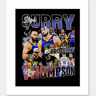 Klay Thompson & Stephen Curry Splash Brothers Posters and Art